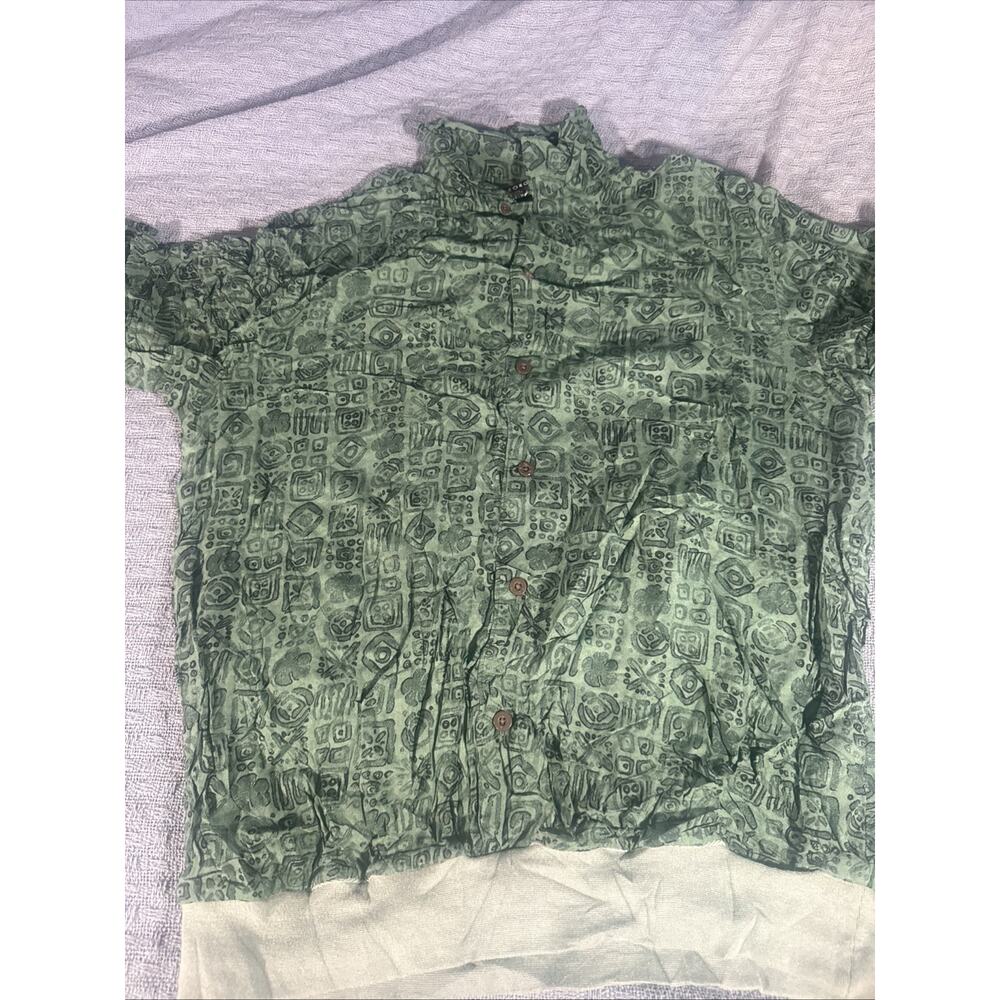 George Mens Hawaiian Short Sleeve Shirt Size Large